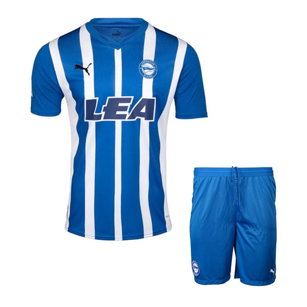 Camiseta Deportivo Alavés Replica Primera Ropa Niño 2023/24